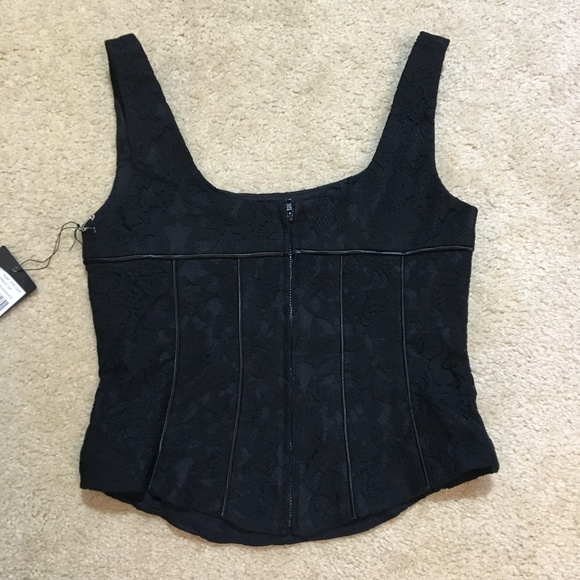 BNWT Corset-Style Brocade Top - Nanette Lapore - Picture 3 of 6